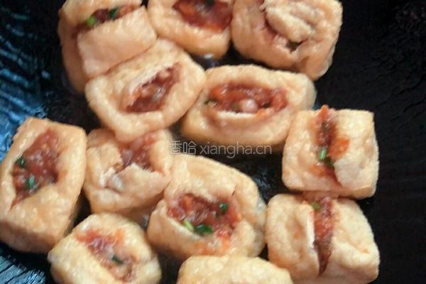 豆腐泡塞肉的做法图解8