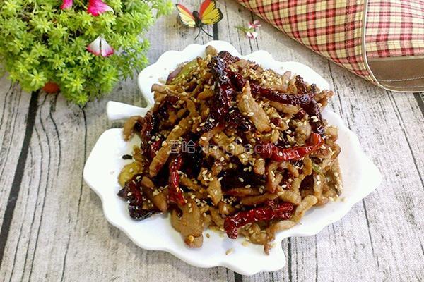 干煸肉丝的做法图解8