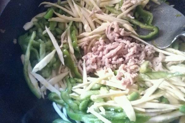 交白炒肉丝的做法图解7