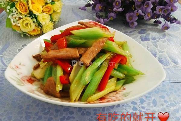 肉炒芹菜