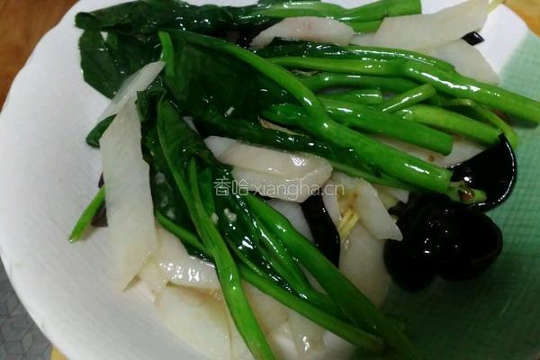 芥蓝炒山药的做法图解10