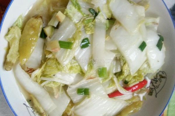 泡椒白菜的做法图解5