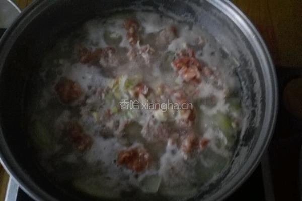 羊肉丸子冬瓜汤的做法图解6