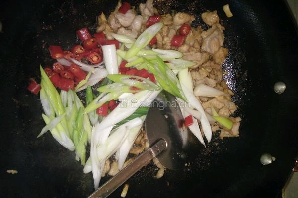 大葱炒肉的做法图解3