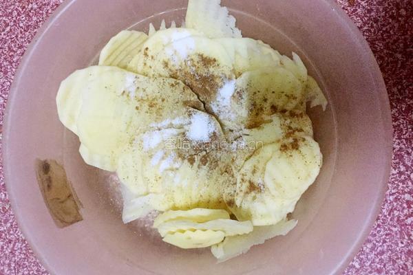 电烤箱烤薯片的做法图解5