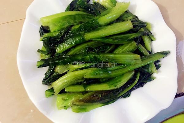 豆鼓鲮鱼油麦菜的做法图解7