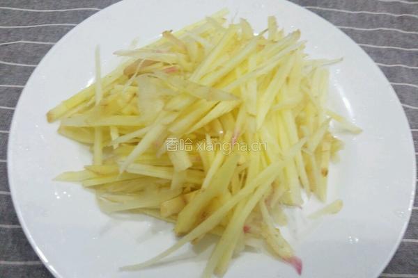 嫩姜炒肉丝的做法图解3