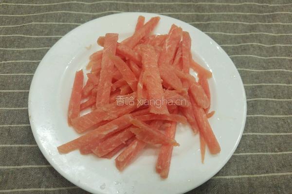 嫩姜炒肉丝的做法图解2