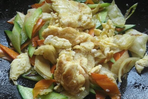 鸡蛋炒饼的做法图解8