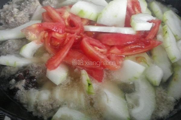 冬瓜番茄肉丸汤的做法图解6