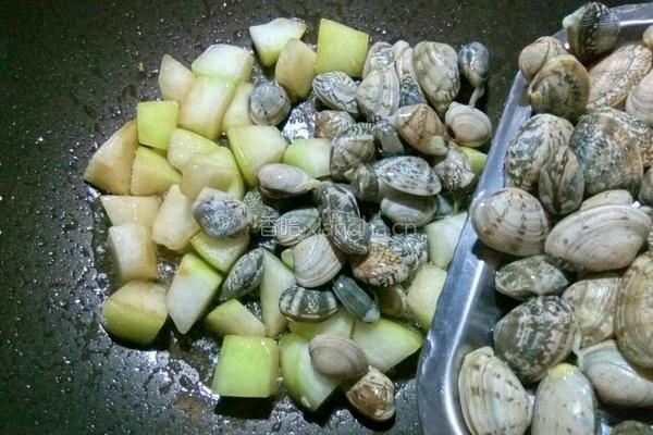 蛤蜊炒冬瓜的做法图解5