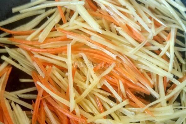 土豆丝炒莜面的做法图解5