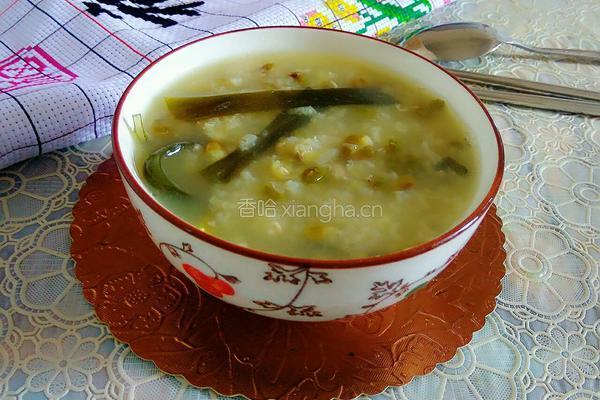 绿豆海带粥的做法图解6