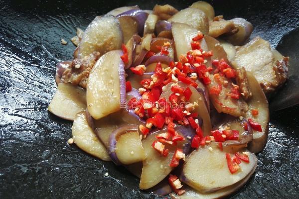 五花肉烧茄子的做法图解8