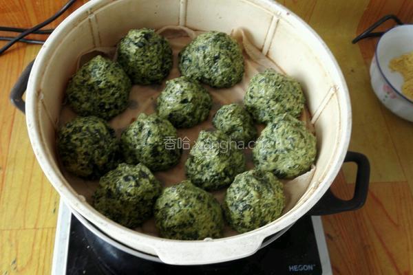 红薯叶子窝窝头的做法图解9
