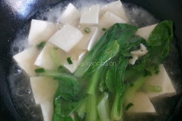 虾皮豆腐汤的做法图解6