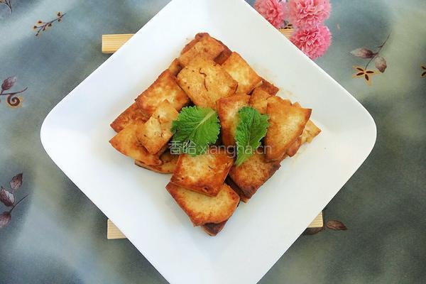 煎豆腐的做法图解6