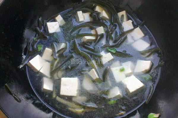 海带炖豆腐的做法图解4