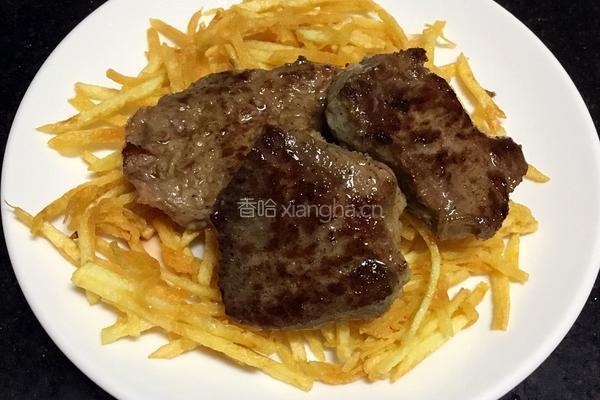 煎牛排的做法图解8