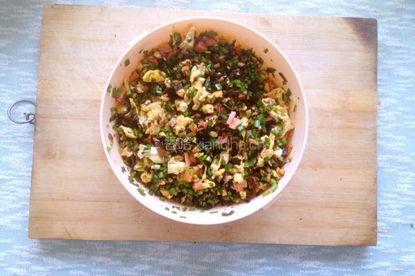 韭菜鸡蛋木耳火腿饺子的做法图解11