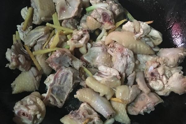 姜葱炒鸡的做法图解3