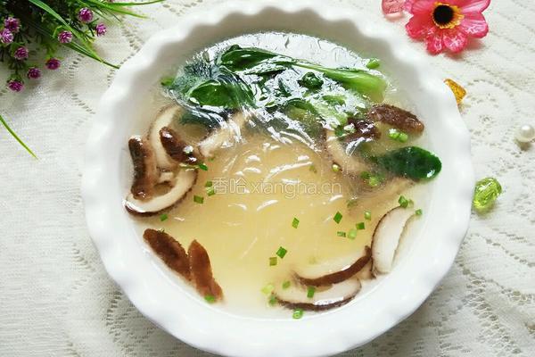 香菇青菜汤的做法图解8