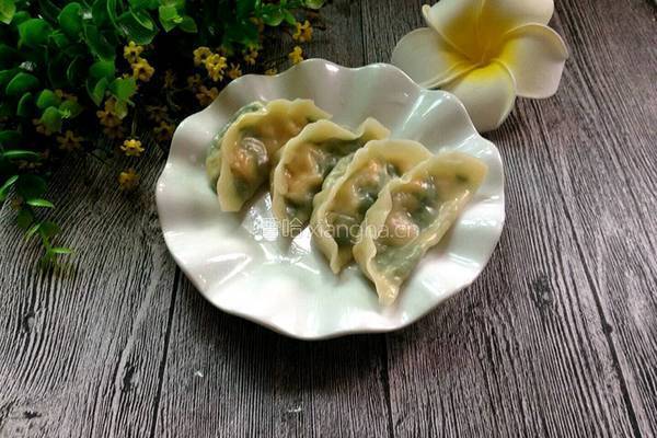韭菜鸡蛋虾皮饺子的做法图解8