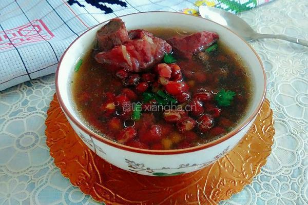 红豆排骨汤的做法图解5