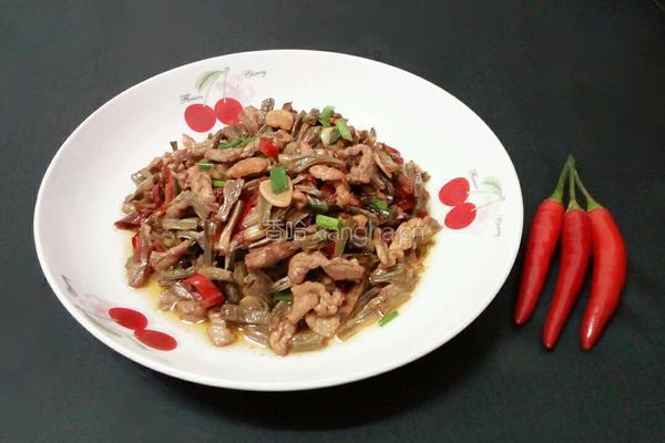 干豆角炒肉的做法图解14