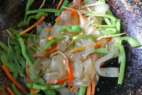 炒肉拉皮的做法图解9