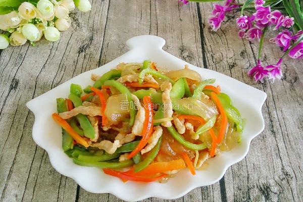 炒肉拉皮的做法图解11