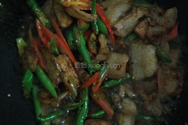 尖椒炒肉的做法图解3