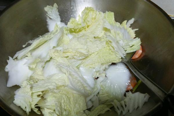 大虾炒白菜的做法图解5