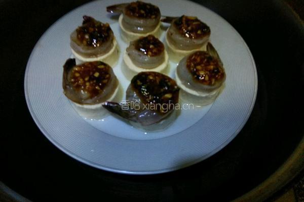 豆腐蒸虾的做法图解9