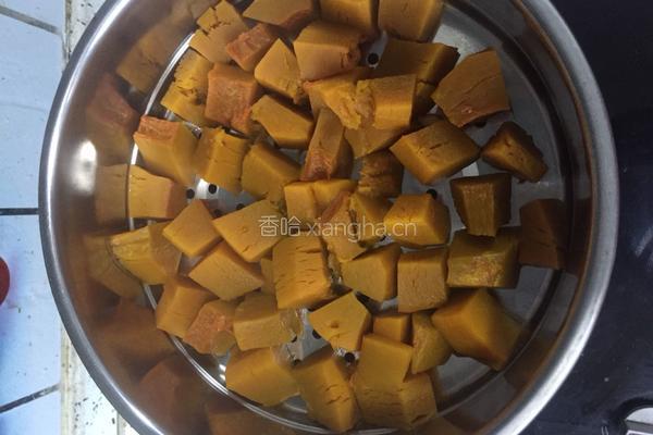 南瓜玫瑰馒头的做法图解3