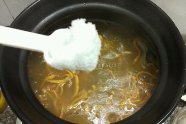 虫草花炖甲鱼的做法图解6