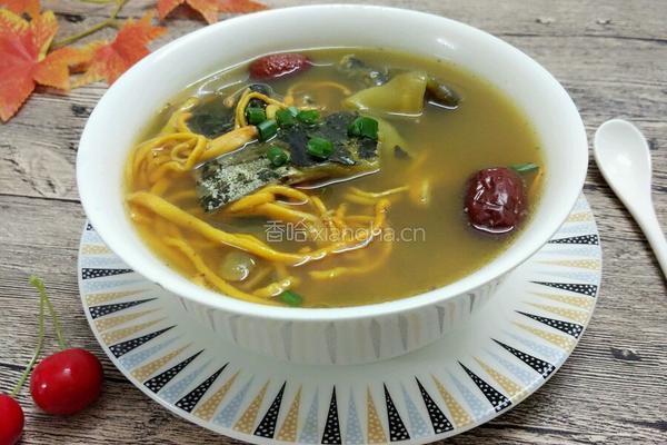 虫草花炖甲鱼的做法图解7