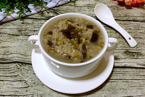 海带绿豆粥的做法图解7