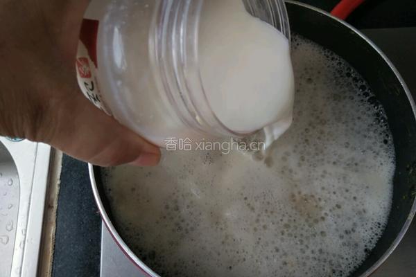 燕麦牛奶水果粥的做法图解3