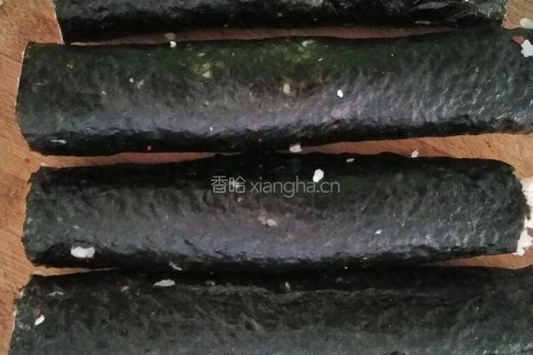 辣白菜紫菜包饭的做法图解5