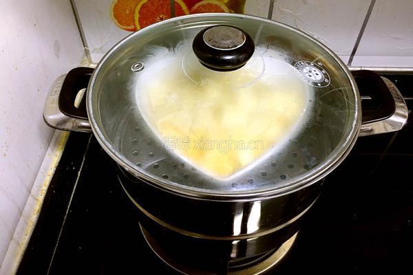 咸蛋蒸豆腐的做法图解7