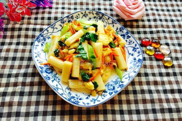 青菜炒年糕的做法图解11