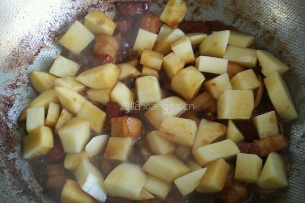 红烧肉炖土豆的做法图解6