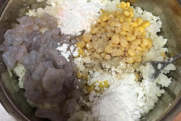 虾饼的做法图解3