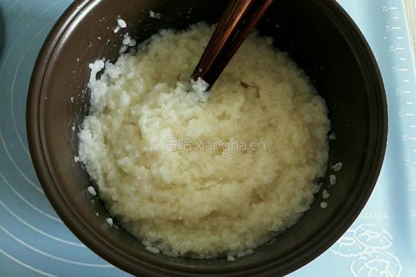 红豆沙糯米球的做法图解4