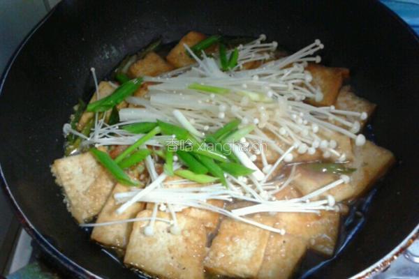 金针菇烧老豆腐的做法图解9