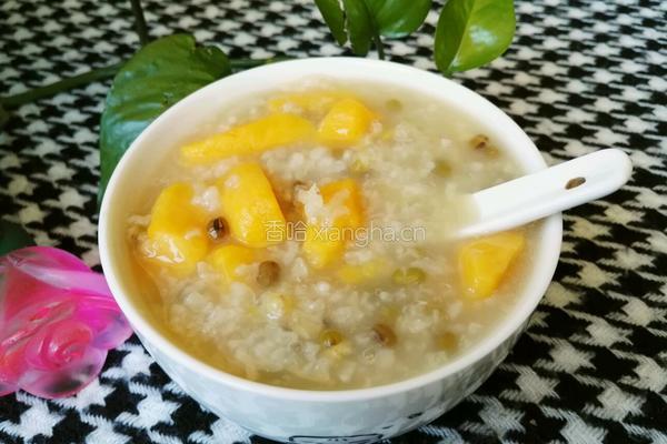 红薯绿豆粥的做法图解6