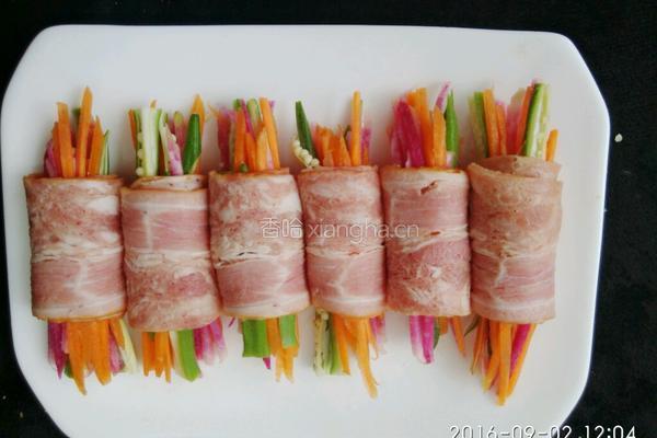 培根蔬菜肉卷的做法图解7