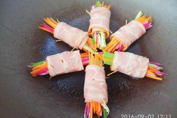培根蔬菜肉卷的做法图解8