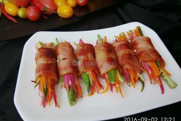 培根蔬菜肉卷的做法图解10